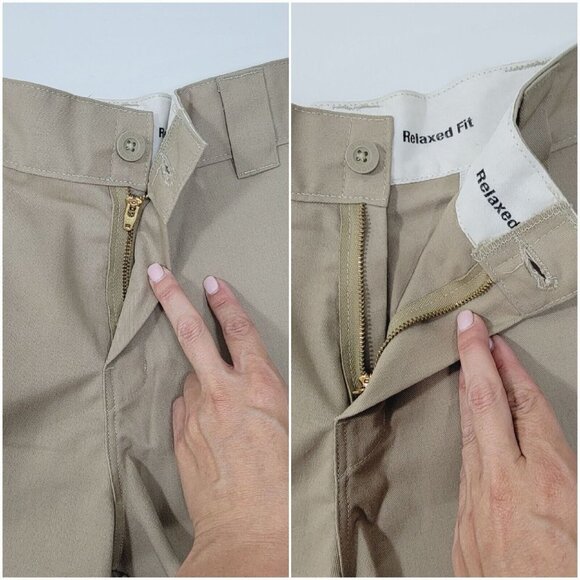 Dickies Flex Cargo Shorts Mens 30 Relaxed Fit Beige Khaki Pockets Twill Workwear - Picture 6 of 16